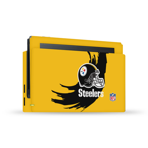 NFL Pittsburgh Steelers Sweep Stroke Vinyl Sticker Skin Decal Cover for Nintendo Switch Console & Dock