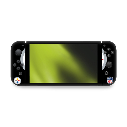 NFL Pittsburgh Steelers Oversize Vinyl Sticker Skin Decal Cover for Nintendo Switch OLED Bundle