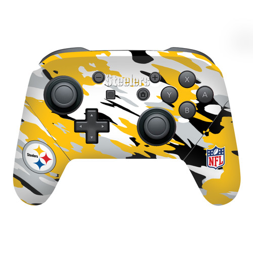 NFL Pittsburgh Steelers Camou Vinyl Sticker Skin Decal Cover for Nintendo Switch Pro Controller