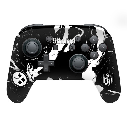 NFL Pittsburgh Steelers Marble Vinyl Sticker Skin Decal Cover for Nintendo Switch Pro Controller