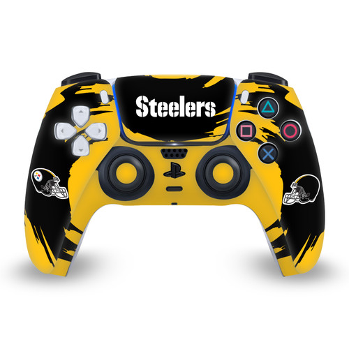 NFL Pittsburgh Steelers Sweep Stroke Vinyl Sticker Skin Decal Cover for Sony PS5 Sony DualSense Controller