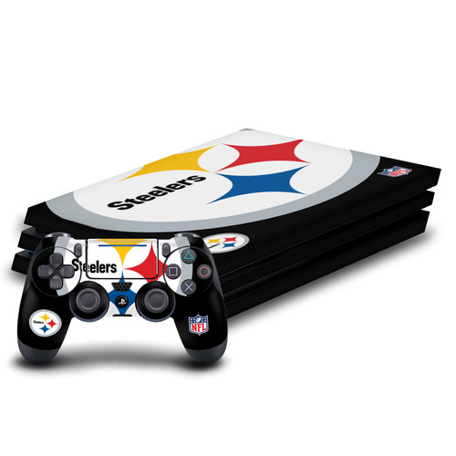 NFL Pittsburgh Steelers Oversize Vinyl Sticker Skin Decal Cover for Sony PS4 Pro Bundle