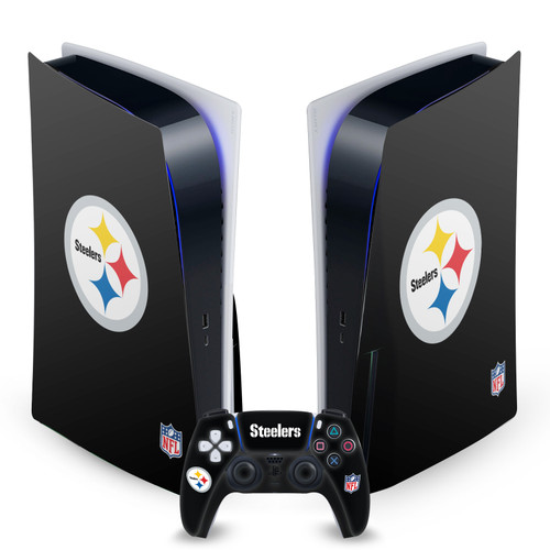 NFL Pittsburgh Steelers Plain Vinyl Sticker Skin Decal Cover for Sony PS5 Disc Edition Bundle