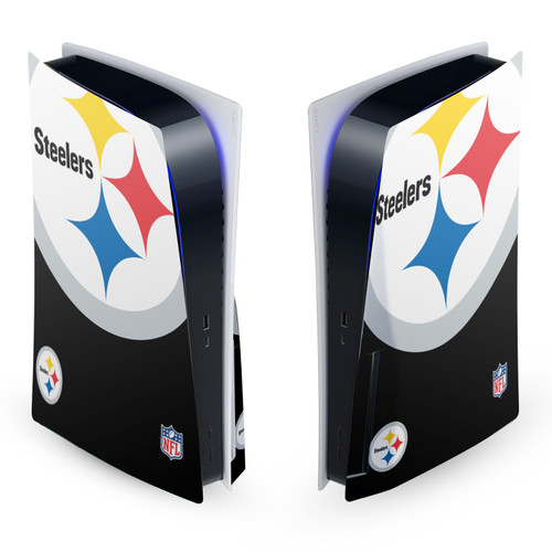 NFL Pittsburgh Steelers Oversize Vinyl Sticker Skin Decal Cover for Sony PS5 Disc Edition Console