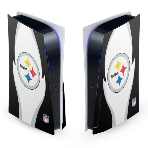 NFL Pittsburgh Steelers Side Details Vinyl Sticker Skin Decal Cover for Sony PS5 Disc Edition Console