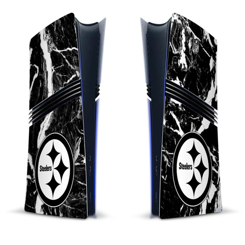 NFL Pittsburgh Steelers Marble Vinyl Sticker Skin Decal Cover for Sony PS5 Pro Digital Edition Console