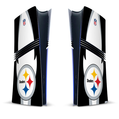 NFL Pittsburgh Steelers Side Details Vinyl Sticker Skin Decal Cover for Sony PS5 Pro Digital Edition Console