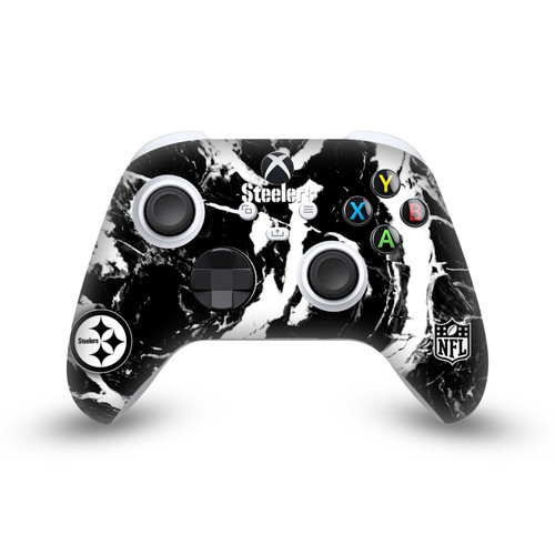 NFL Pittsburgh Steelers Marble Vinyl Sticker Skin Decal Cover for Microsoft Xbox Series X / Series S Controller