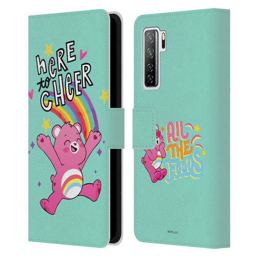 Care Bears Graphics Cheer Leather Book Wallet Case Cover For Huawei Nova 7 SE/P40 Lite 5G