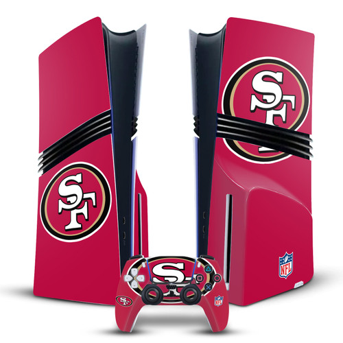 NFL San Francisco 49ers Oversize Vinyl Sticker Skin Decal Cover for Sony PS5 Pro Disc Edition Bundle