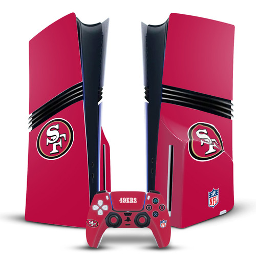 NFL San Francisco 49ers Plain Vinyl Sticker Skin Decal Cover for Sony PS5 Pro Disc Edition Bundle