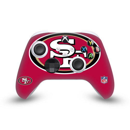NFL San Francisco 49ers Oversize Vinyl Sticker Skin Decal Cover for Microsoft Xbox Series X / Series S Controller