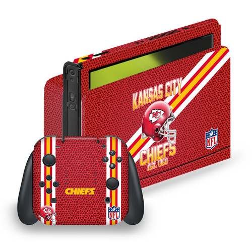 NFL Team 1 Kansas City Chiefs Vinyl Sticker Skin Decal Cover for Nintendo Switch OLED Bundle