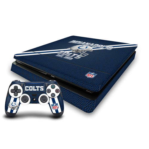 NFL Team 1 Indianapolis Colts Vinyl Sticker Skin Decal Cover for Sony PS4 Slim Console & Controller