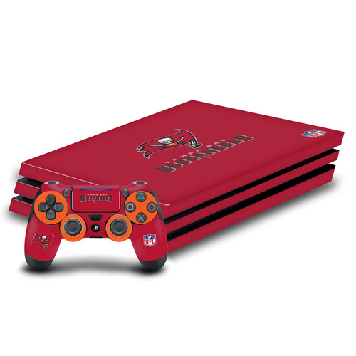 NFL Tampa Bay Buccaneers Plain Vinyl Sticker Skin Decal Cover for Sony PS4 Pro Bundle