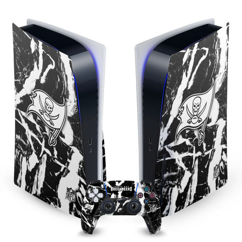 NFL Tampa Bay Buccaneers Marble Vinyl Sticker Skin Decal Cover for Sony PS5 Disc Edition Bundle