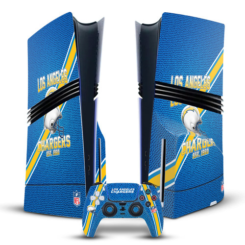 NFL Team 2 Los Angeles Chargers Vinyl Sticker Skin Decal Cover for Sony PS5 Pro Disc Edition Bundle