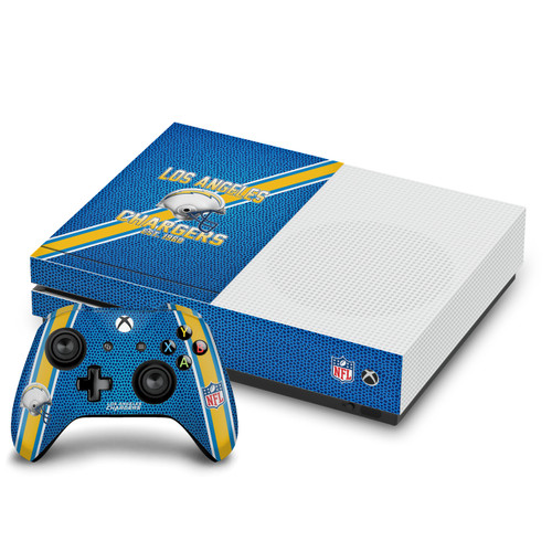 NFL Team 2 Los Angeles Chargers Vinyl Sticker Skin Decal Cover for Microsoft One S Console & Controller