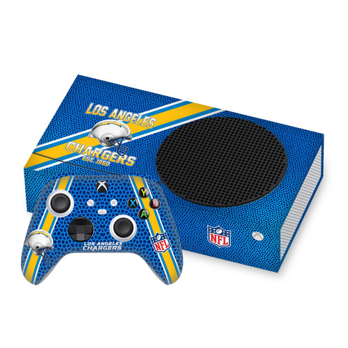 NFL Team 2 Los Angeles Chargers Vinyl Sticker Skin Decal Cover for Microsoft Series S Console & Controller
