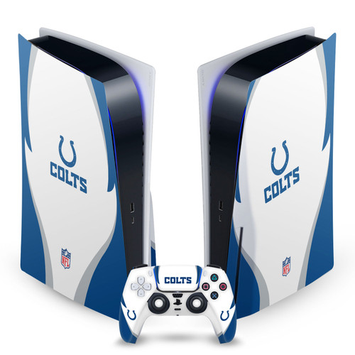 NFL Indianapolis Colts Side Details Vinyl Sticker Skin Decal Cover for Sony PS5 Disc Edition Bundle