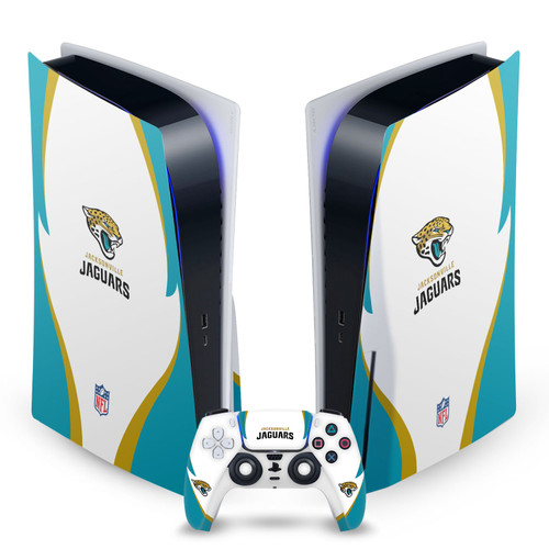 NFL Jacksonville Jaguars Side Details Vinyl Sticker Skin Decal Cover for Sony PS5 Disc Edition Bundle