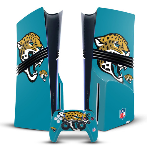 NFL Jacksonville Jaguars Oversize Vinyl Sticker Skin Decal Cover for Sony PS5 Pro Disc Edition Bundle