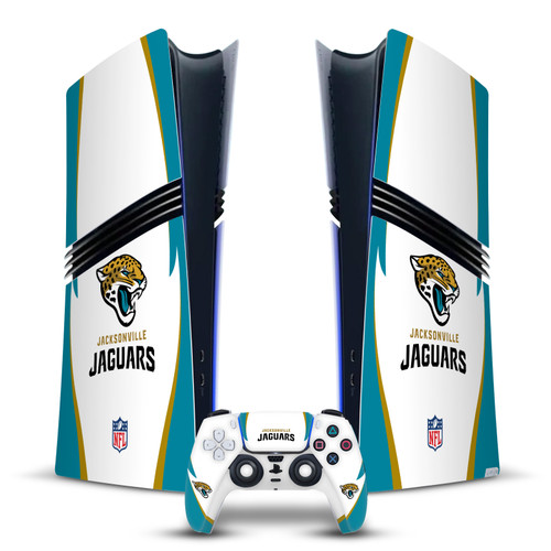 NFL Jacksonville Jaguars Side Details Vinyl Sticker Skin Decal Cover for Sony PS5 Pro Digital Edition Bundle