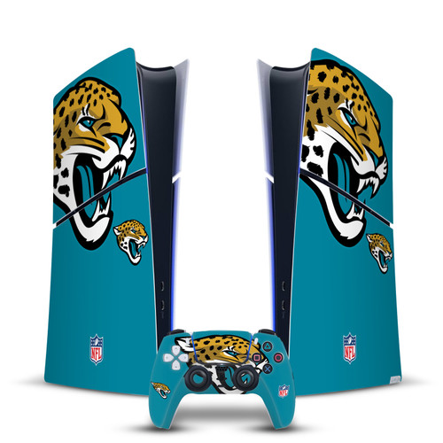 NFL Jacksonville Jaguars Oversize Vinyl Sticker Skin Decal Cover for Sony PS5 Slim Digital Edition Bundle