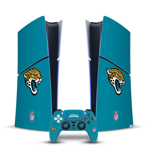 NFL Jacksonville Jaguars Plain Vinyl Sticker Skin Decal Cover for Sony PS5 Slim Digital Edition Bundle