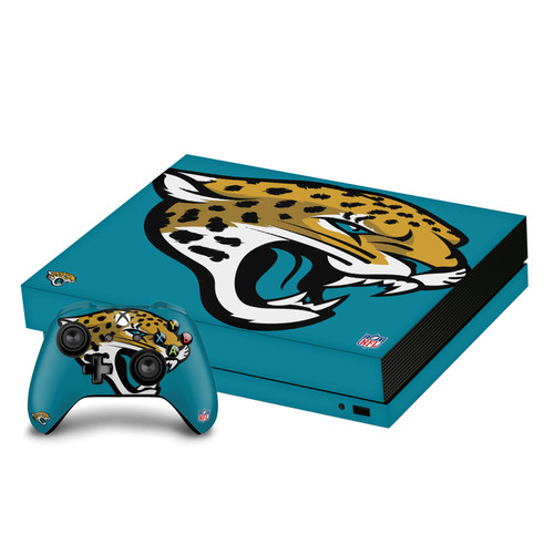 NFL Jacksonville Jaguars Oversize Vinyl Sticker Skin Decal Cover for Microsoft Xbox One X Bundle