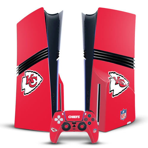 NFL Kansas City Chiefs Plain Vinyl Sticker Skin Decal Cover for Sony PS5 Pro Disc Edition Bundle