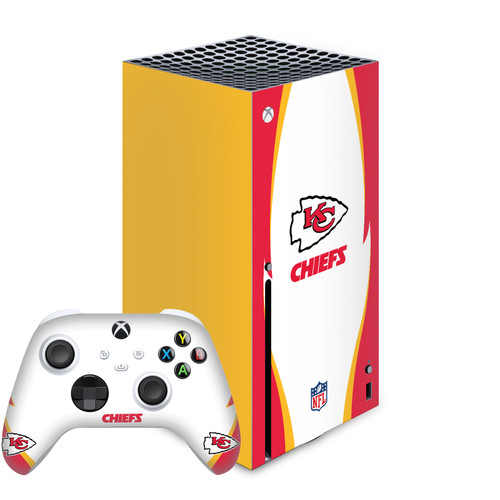 NFL Kansas City Chiefs Side Details Vinyl Sticker Skin Decal Cover for Microsoft Series X Console & Controller