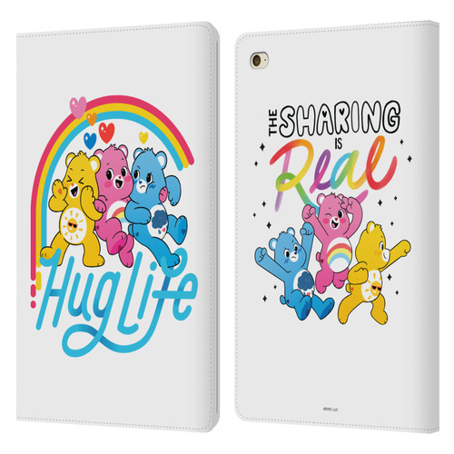 Care Bears Graphics Group Hug Life Leather Book Wallet Case Cover For Apple iPad mini 4
