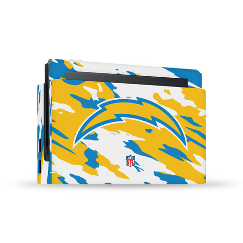 NFL Los Angeles Chargers Camou Vinyl Sticker Skin Decal Cover for Nintendo Switch Console & Dock