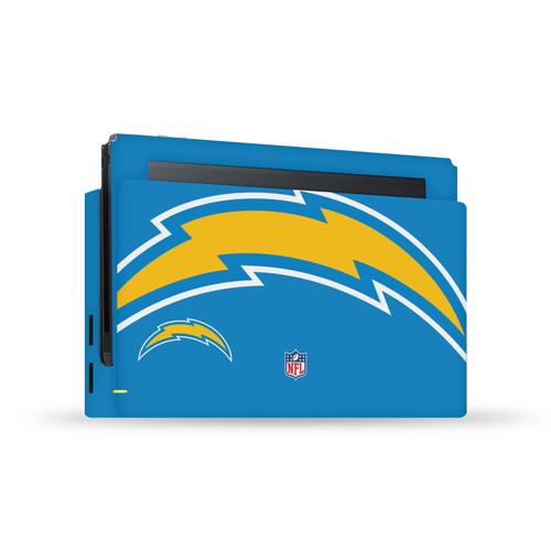 NFL Los Angeles Chargers Oversize Vinyl Sticker Skin Decal Cover for Nintendo Switch Console & Dock