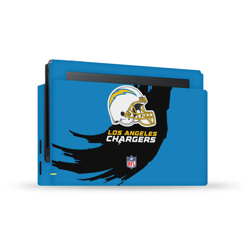 NFL Los Angeles Chargers Sweep Stroke Vinyl Sticker Skin Decal Cover for Nintendo Switch Console & Dock