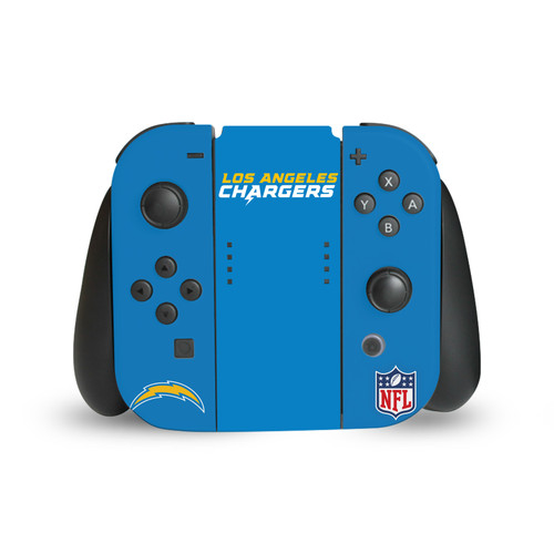 NFL Los Angeles Chargers Plain Vinyl Sticker Skin Decal Cover for Nintendo Switch Joy Controller