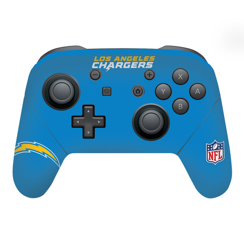 NFL Los Angeles Chargers Plain Vinyl Sticker Skin Decal Cover for Nintendo Switch Pro Controller