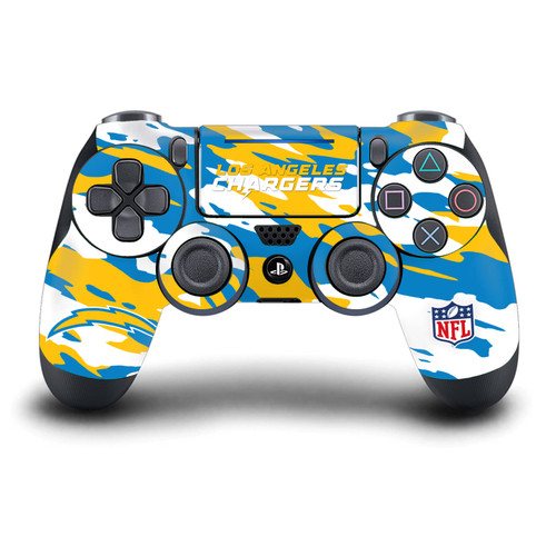 NFL Los Angeles Chargers Camou Vinyl Sticker Skin Decal Cover for Sony DualShock 4 Controller