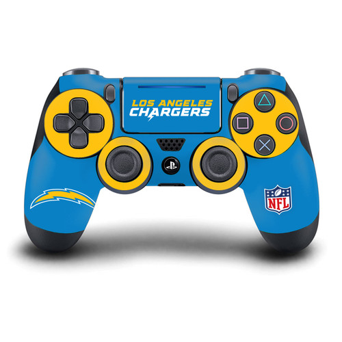 NFL Los Angeles Chargers Plain Vinyl Sticker Skin Decal Cover for Sony DualShock 4 Controller