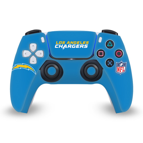 NFL Los Angeles Chargers Plain Vinyl Sticker Skin Decal Cover for Sony PS5 Sony DualSense Controller