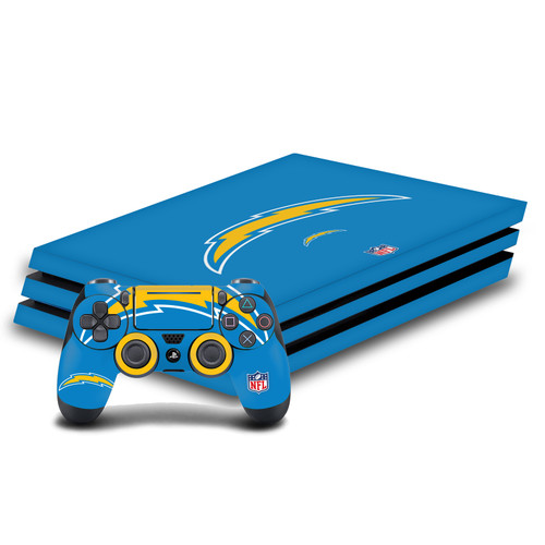NFL Los Angeles Chargers Oversize Vinyl Sticker Skin Decal Cover for Sony PS4 Pro Bundle
