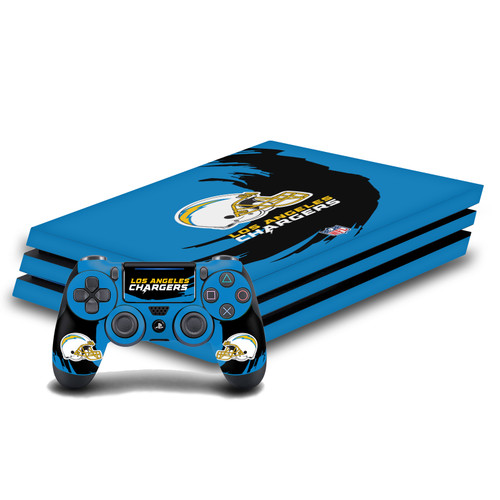 NFL Los Angeles Chargers Sweep Stroke Vinyl Sticker Skin Decal Cover for Sony PS4 Pro Bundle