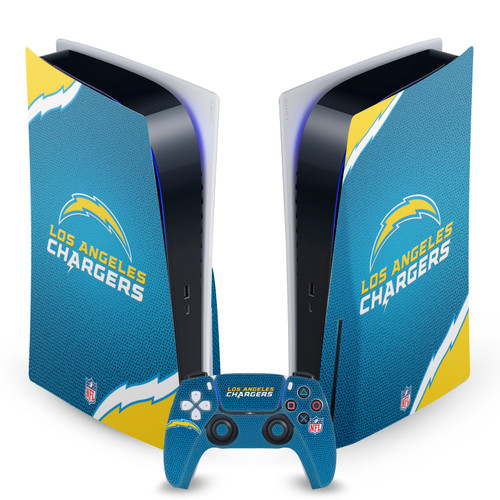 NFL Los Angeles Chargers Logo Art Vinyl Sticker Skin Decal Cover for Sony PS5 Disc Edition Bundle