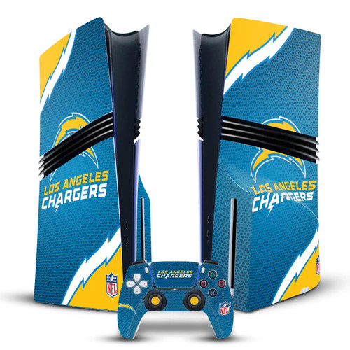 NFL Los Angeles Chargers Logo Art Vinyl Sticker Skin Decal Cover for Sony PS5 Pro Disc Edition Bundle