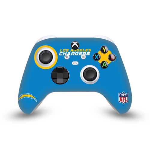 NFL Los Angeles Chargers Plain Vinyl Sticker Skin Decal Cover for Microsoft Xbox Series X / Series S Controller