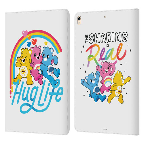 Care Bears Graphics Group Hug Life Leather Book Wallet Case Cover For Apple iPad Pro 10.5 (2017)