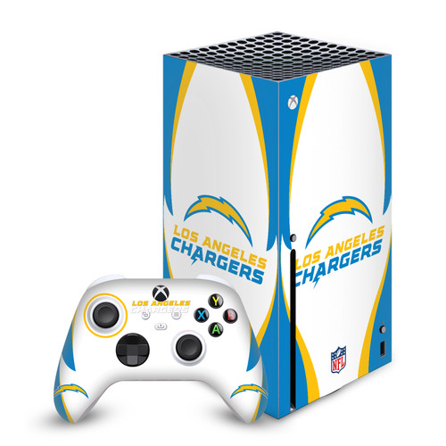 NFL Los Angeles Chargers Side Details Vinyl Sticker Skin Decal Cover for Microsoft Series X Console & Controller