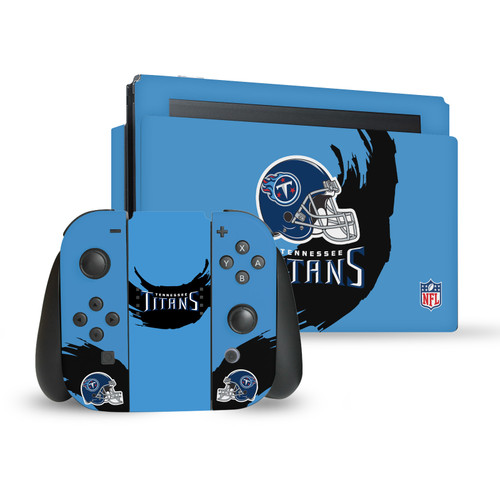 NFL Tennessee Titans Sweep Stroke Vinyl Sticker Skin Decal Cover for Nintendo Switch Bundle