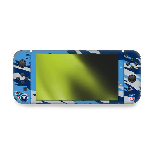 NFL Tennessee Titans Camou Vinyl Sticker Skin Decal Cover for Nintendo Switch OLED Bundle